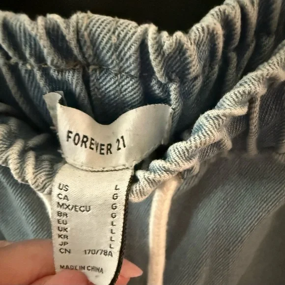 Forever21 Stylish Blue jeans with stretch band Scandi Girl - Picture 5 of 7